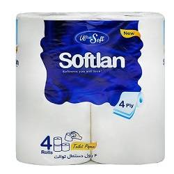 دستمال توالت 4 قلو سافتلن